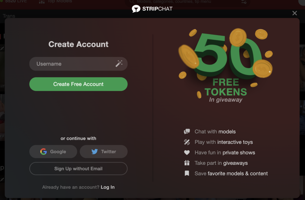 Get 50 tokens for free at StripChat.com 1 Screenshot 2022 11 13 at 17.31.59